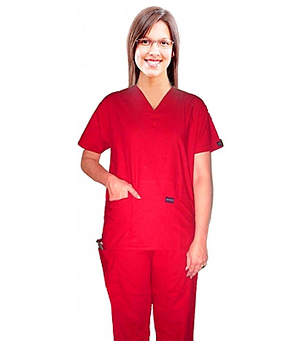 Microfiber Stretch Scrub set 4 pocket solid unisex half sleeve (top 2 pocket and pant 1 cargo pocket & 1 back pocket)